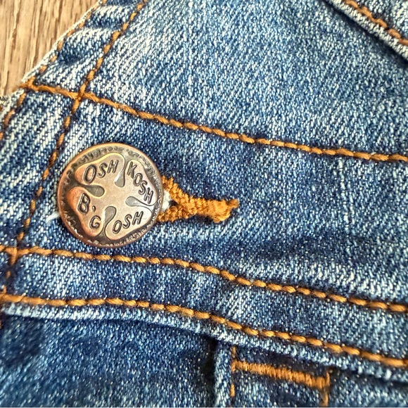 OshKosh B'gosh kids Blue Denim Overalls size 12M - Picture 5 of 9